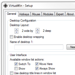 VirtuaWin - En Lean Mean & Free Virtual Desktop Manager [Windows] / Windows